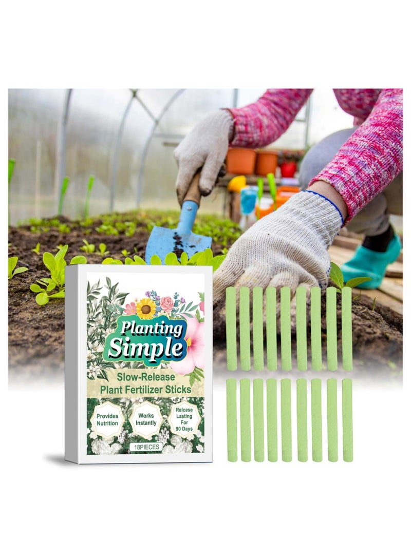 SYOSI عصا سماد نباتي بطيئة الإفراج، سماد زهور منزلية، غذاء نباتات داخلية، عصي مغذية للنباتات لأشجار الفاكهة، الخضروات، الزهور، جذور المواد الطبية والدرنات - Image 1