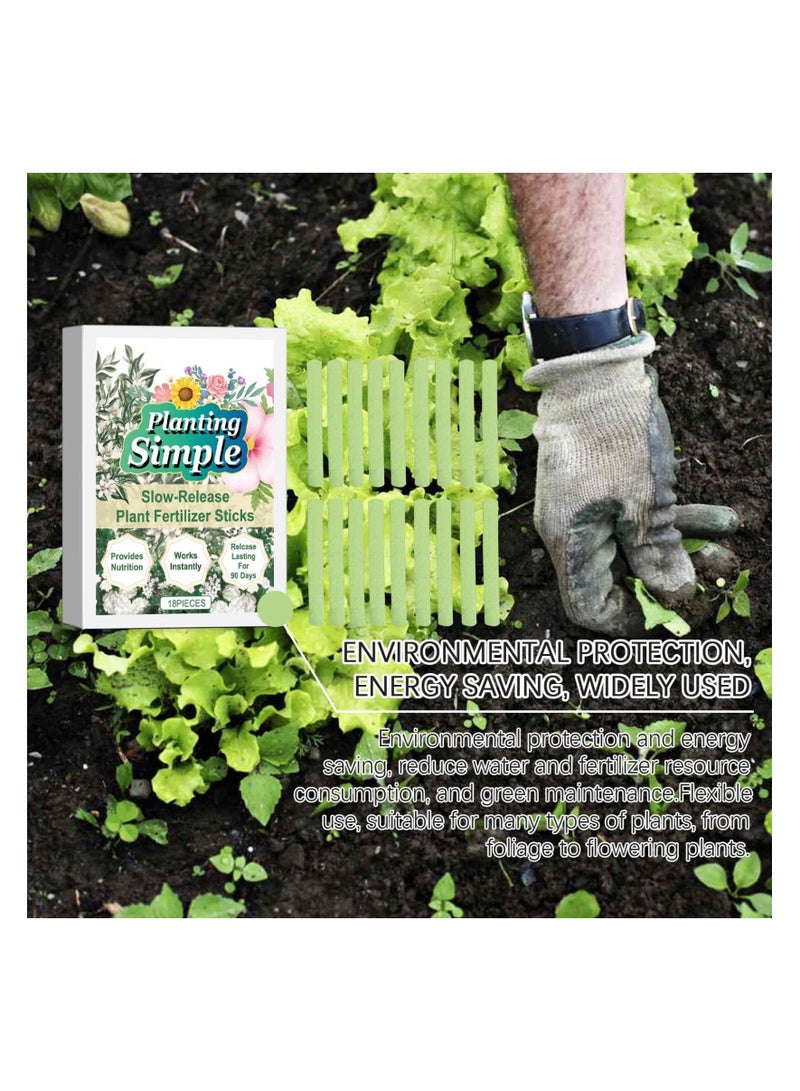 SYOSI عصا سماد نباتي بطيئة الإفراج، سماد زهور منزلية، غذاء نباتات داخلية، عصي مغذية للنباتات لأشجار الفاكهة، الخضروات، الزهور، جذور المواد الطبية والدرنات - Image 2