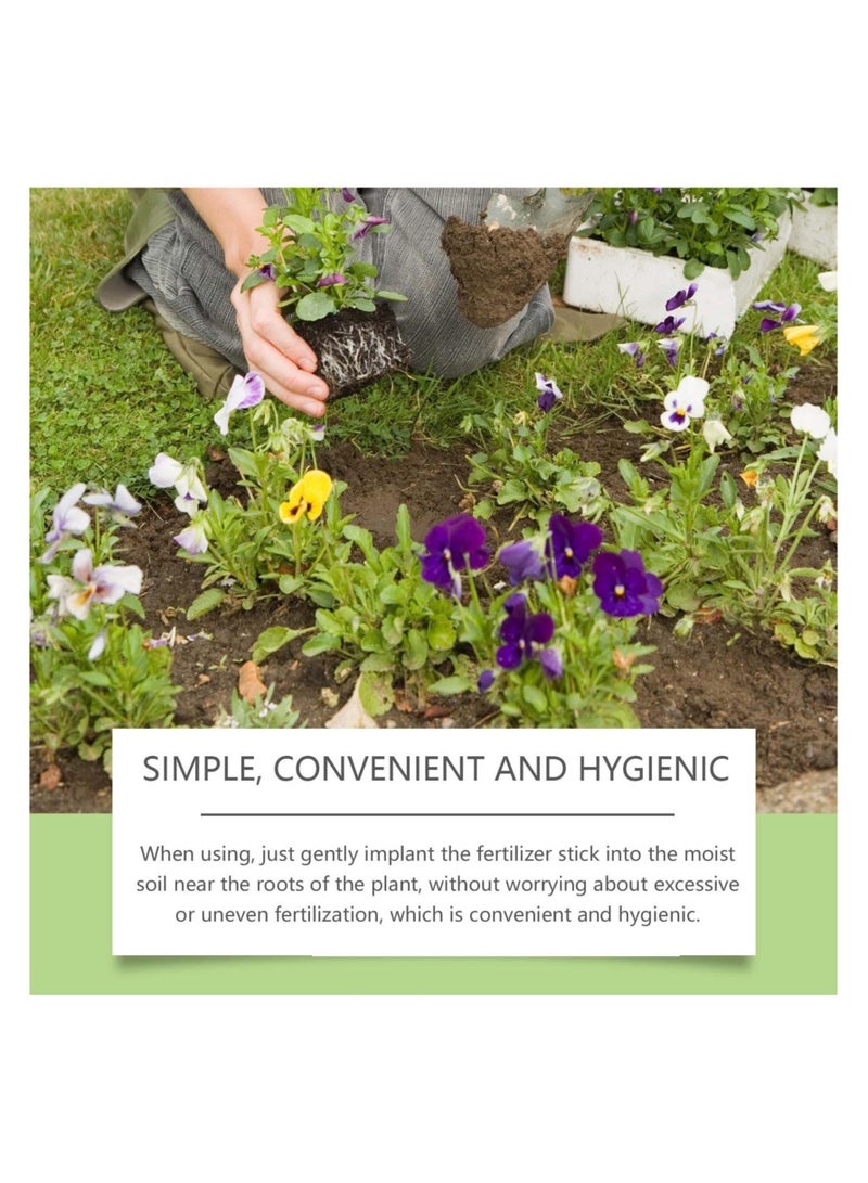 SYOSI عصا سماد نباتي بطيئة الإفراج، سماد زهور منزلية، غذاء نباتات داخلية، عصي مغذية للنباتات لأشجار الفاكهة، الخضروات، الزهور، جذور المواد الطبية والدرنات - Image 4