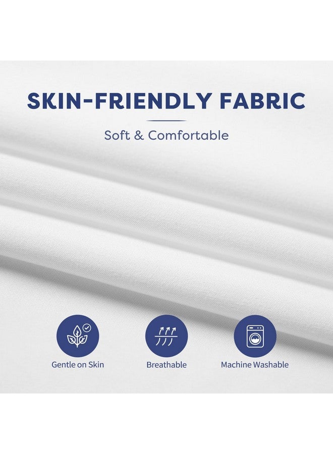 Comfyanno Cot Sheets for Daycare Standard Size - 23" x 51" - 10 Pack Bulk - Daycare Essentials - Soft & Comfortable Brushed Microfiber - Fitted Cot Cover - for Preschool Kids Nap Time - White - Image 3