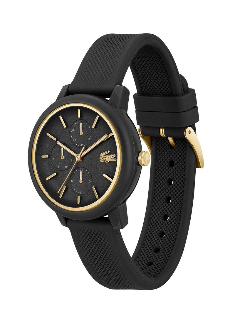 LACOSTE Women's Analog Round Shape Silicone Wrist Watch 2001327 - 38 Mm - Image 1