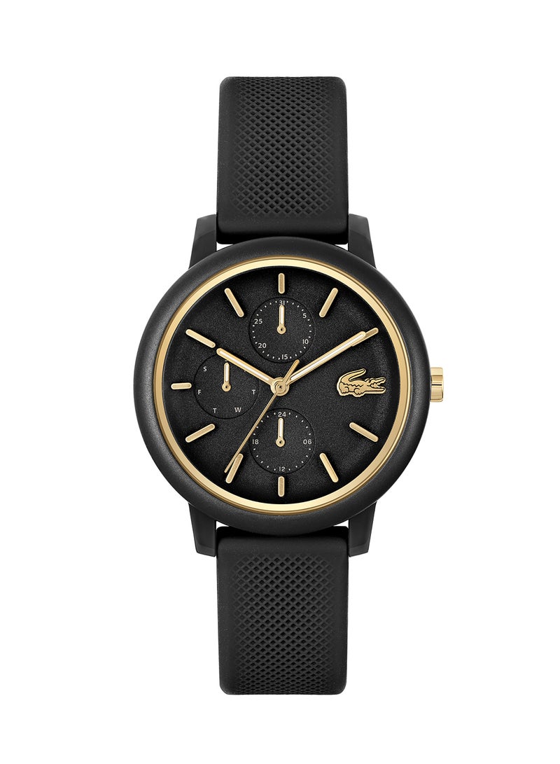 LACOSTE Women's Analog Round Shape Silicone Wrist Watch 2001327 - 38 Mm - Image 3