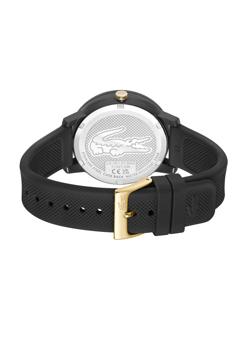 LACOSTE Women's Analog Round Shape Silicone Wrist Watch 2001327 - 38 Mm - Image 2