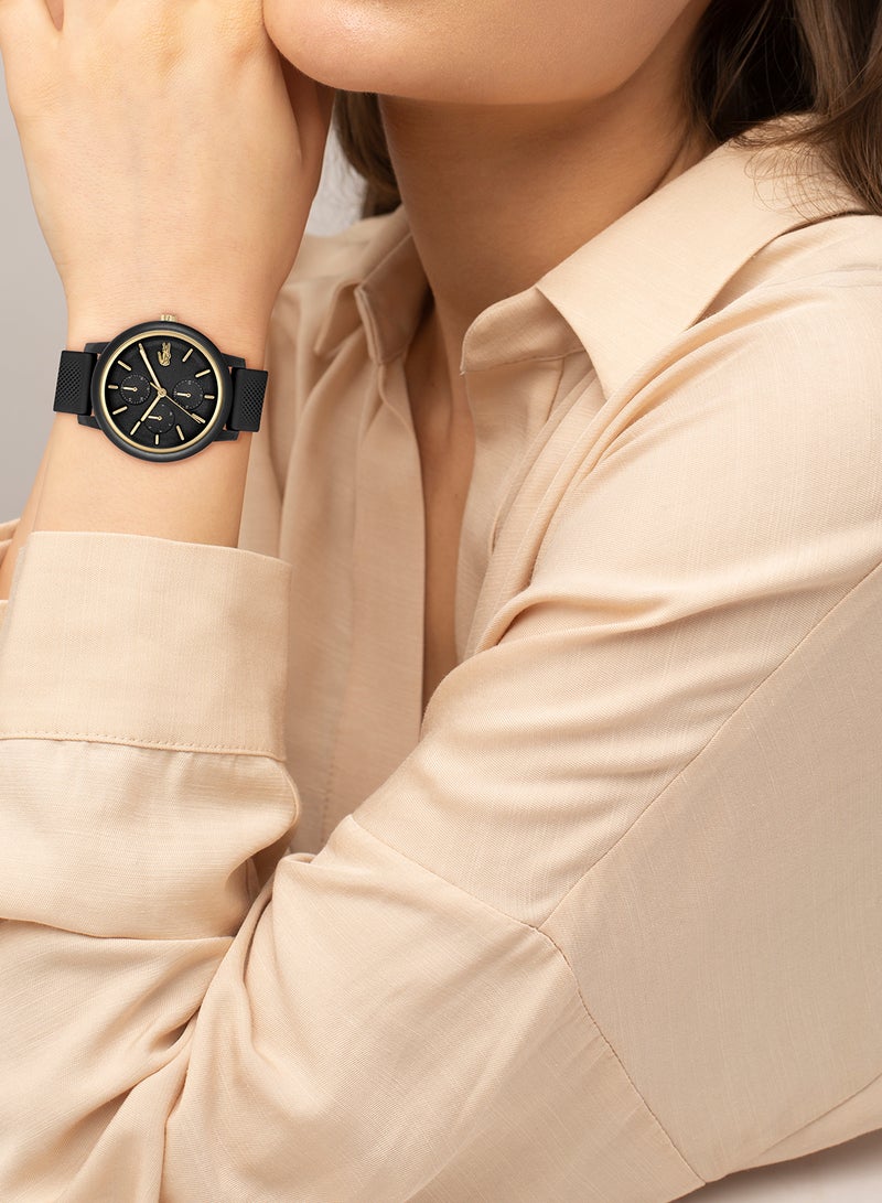 LACOSTE Women's Analog Round Shape Silicone Wrist Watch 2001327 - 38 Mm - Image 4