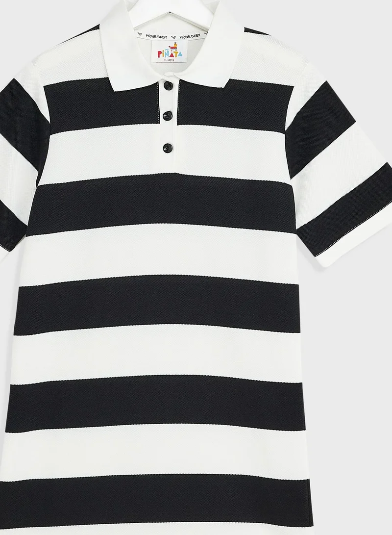 Pinata Girls Stripe Polo Dress