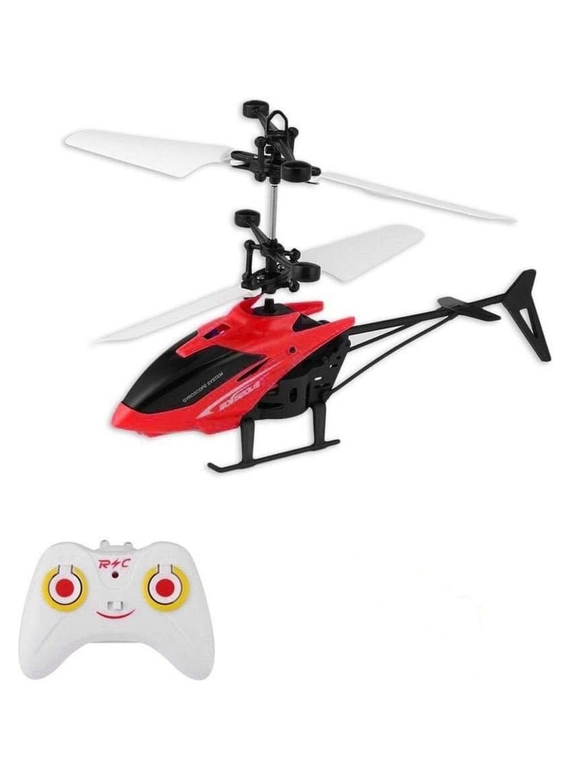 Helicopter Control and infrared sensor with remote control ,Black & Red - Image 1