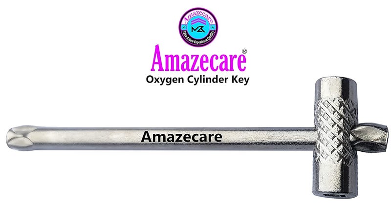 Amazecare Amazecare High Quality Spanner Single Side Medical Oxygen Cylinder Key Oxygen Cylinder Wrench Key Single Sided Speciality Drop Forged - Image 2