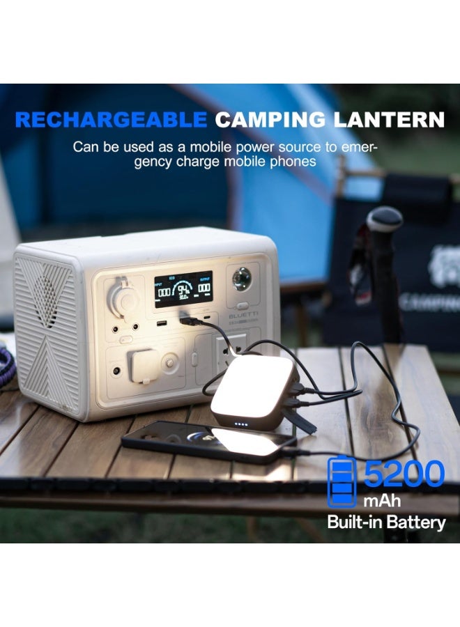 Wuben F5 LED Camping Lantern Rechargeable, 5200mAh LED Lantern with Magnet, IP64 Waterproof 500LM 3 Light Modes for Hook, Camping, Hiking, Hurricane Emergency, Home and Car - Image 5