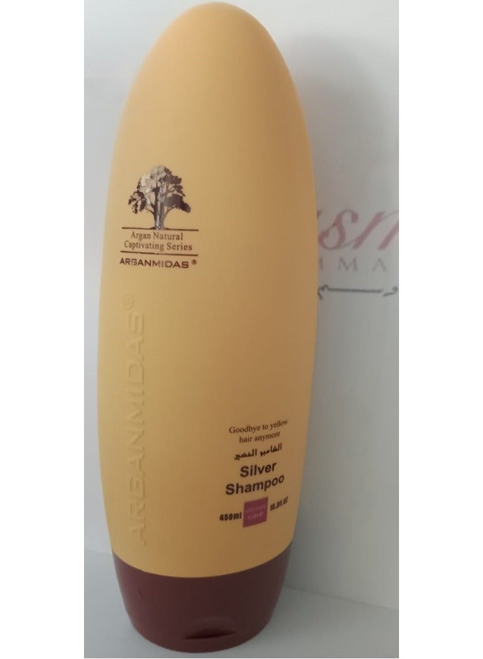 Arganmidas Silver Shampoo 450ml - Image 1