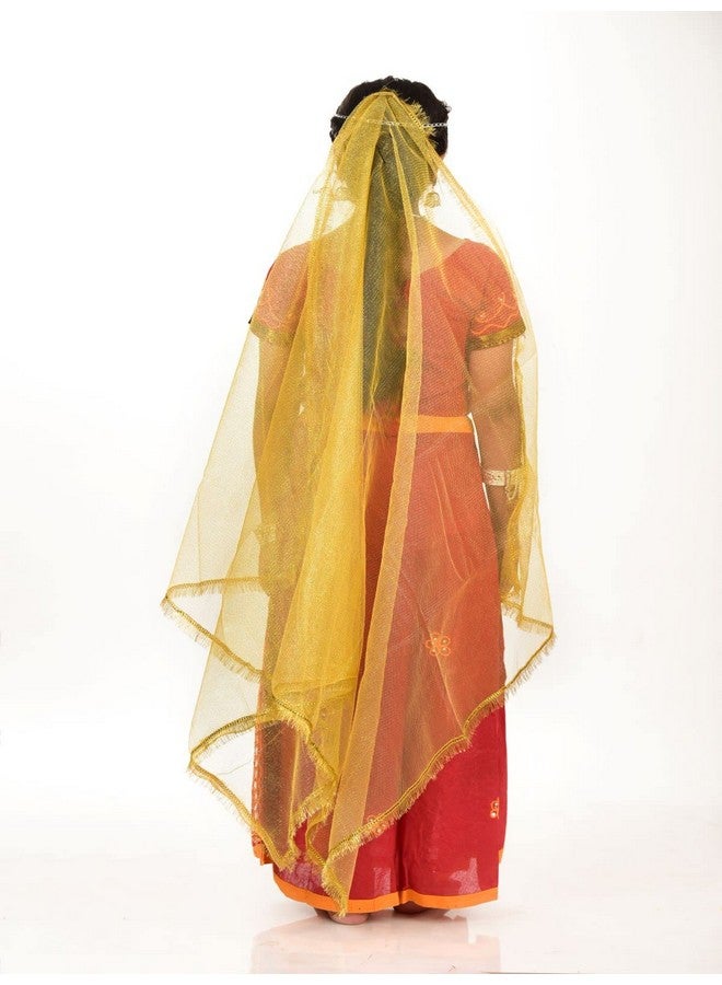 بوك ماي كوستيوم BookMyCostume فتاة غوجاراتية ترتدي مجوهرات تقليدية من ولاية الهند، زي تنكري للأطفال والكبار، للفتيات من سن 4 إلى 5 سنوات - Image 3