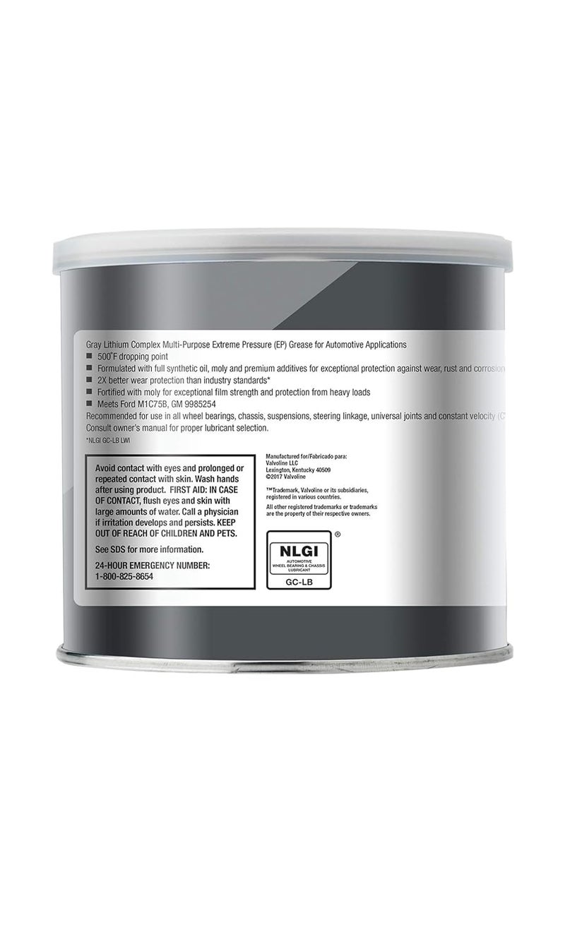 Valvoline زيت فالفولين VV986 معزز بالمولي رمادي كامل الاصطناعي 1 رطل - Image 2