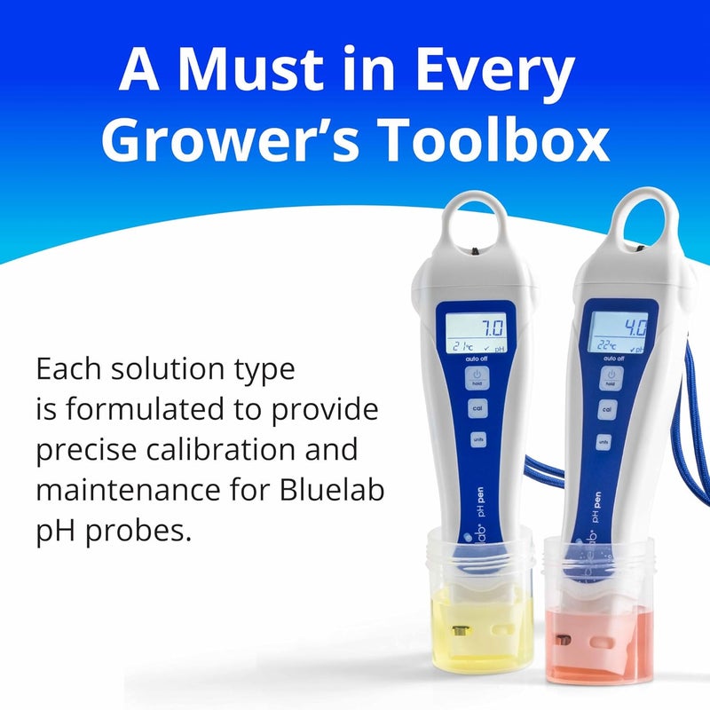 bluelab pH 4.0 & 7.0 Calibration Solution Kit - pH Meter & pH Pen Calibration for Balanced Nutrient Solution NIST Traceable | Hydroponics, Gardening & Growing Tents (500 ml/ 16.9 Fl Oz Each) - Image 5