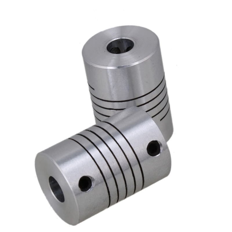 2 Pack Stainless Steel Flexible Motor Shaft Coupler Connector For Printer - Image 3
