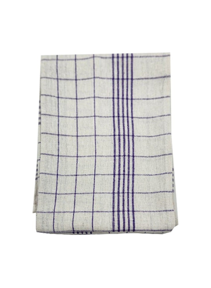 BYFT Orchard Jumbo Kitchen Towel(60x80Cm) White with Blue Lines-Set of 6  - Image 2