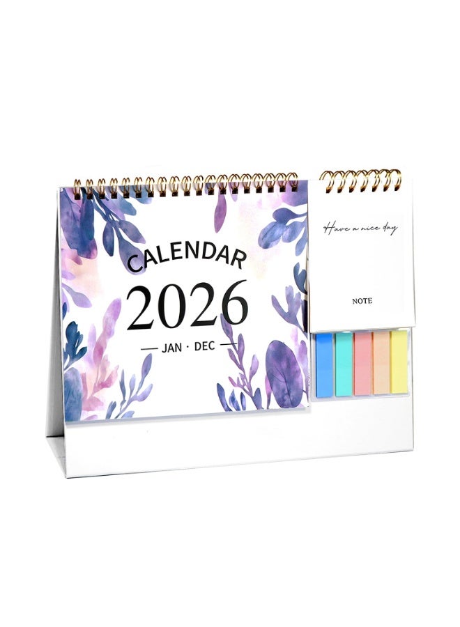 بينكواند تقويم مكتبي صغير – تقويم مكتبي شهري قائم على الطاولة من الورق السميك لمنظم المكتب المنزلي - Image 1