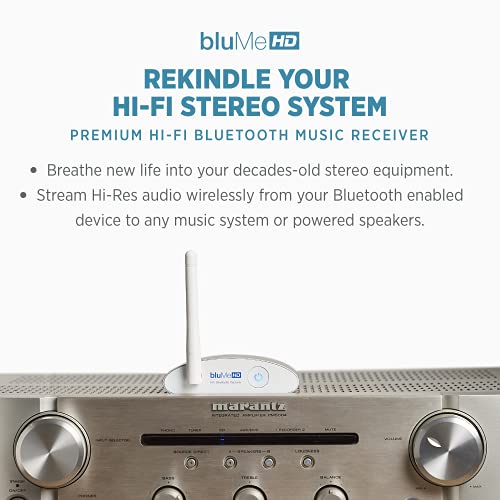 Auris Blume HD Long Range Bluetooth 5.3 Music Receiver Hi-Fi Audio Adapter with Audiophile DAC, LDAC & AptX HD for Home Stereo, AV Receiver or Amplifier - Image 2