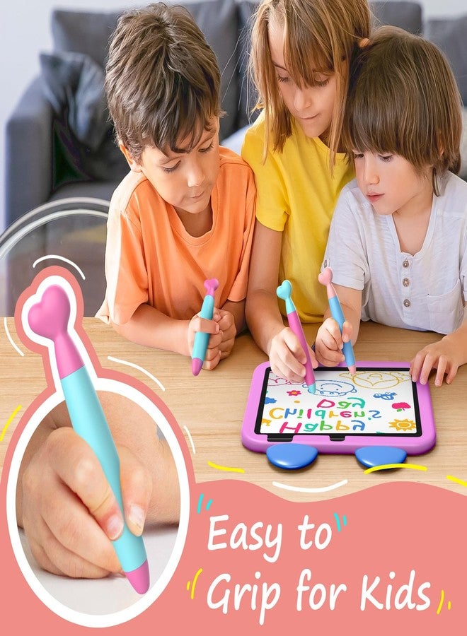 DIGIROOT أقلام ستايلس للأطفال من ديجيرووت - عبوة 3 مع رؤوس مطاطية متينة، متوافقة مع فاير، آيباد، آيفون، أجهزة أندرويد اللوحية والهواتف - Image 4
