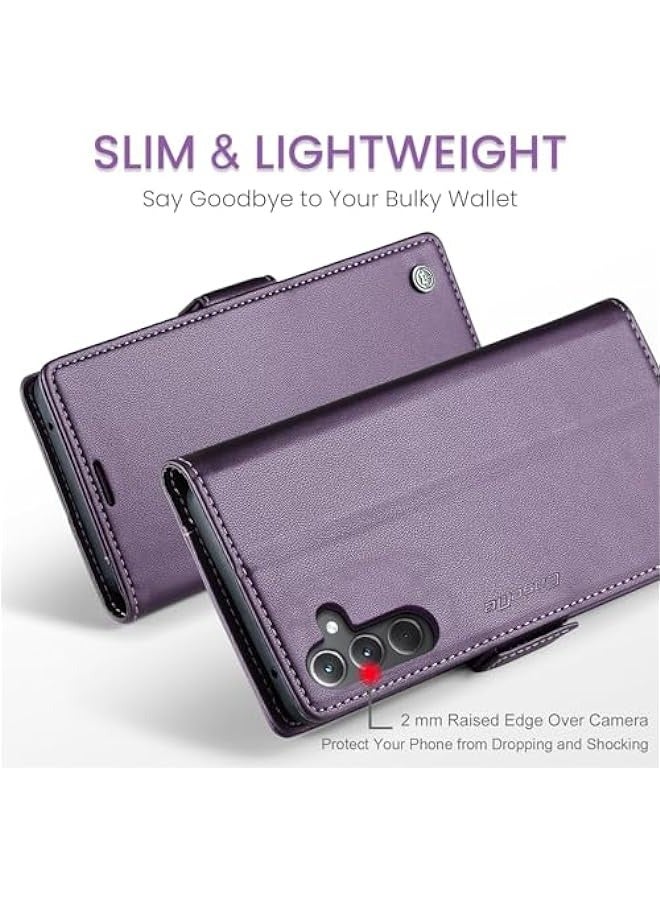 Beauenty Samsung Galaxy A55 5G RFID Blocking Wallet Flip Case - Purple - Image 2