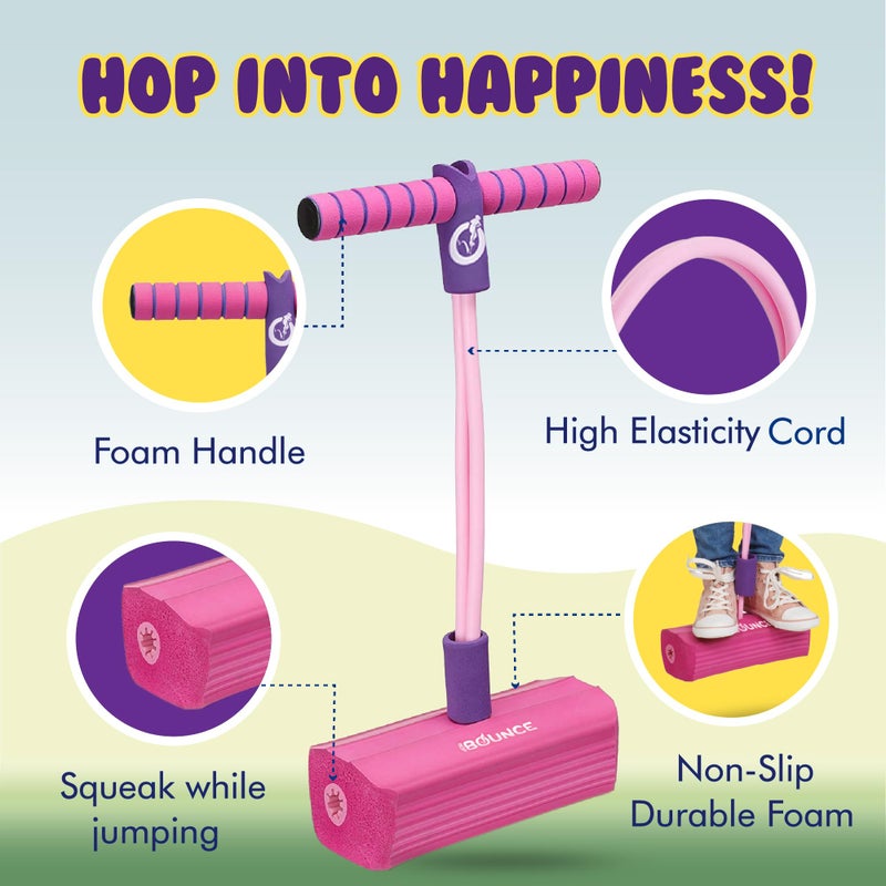 New Bounce Pogo Stick for Toddlers - Foam Jumper for Age 3,4,5,6,7,8 - Outdoor Jumping Toys - Birthday Gift for Toddler Girls and Boys - Image 2