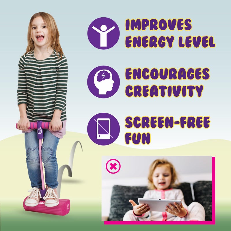 New Bounce Pogo Stick for Toddlers - Foam Jumper for Age 3,4,5,6,7,8 - Outdoor Jumping Toys - Birthday Gift for Toddler Girls and Boys - Image 5