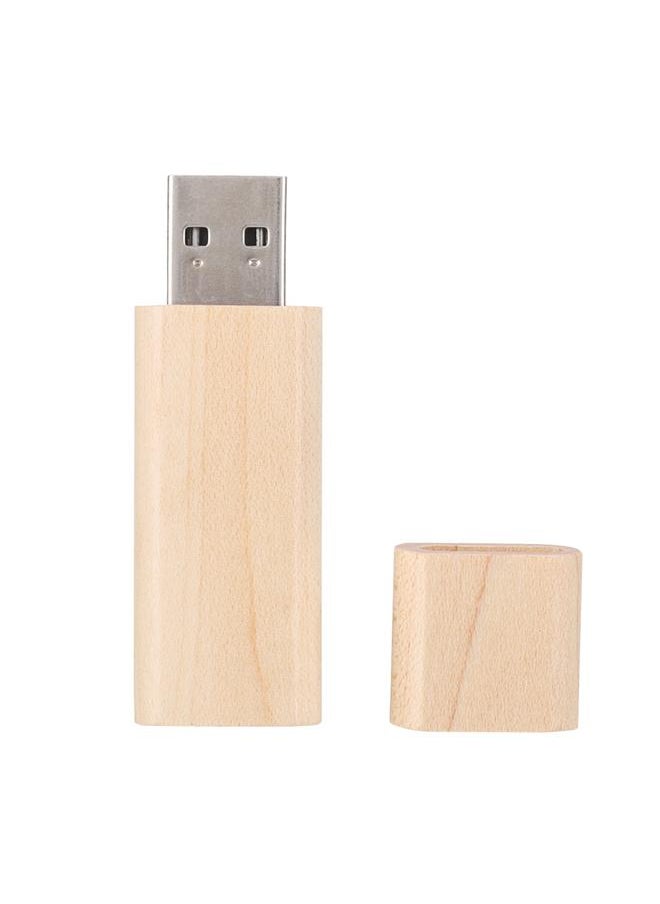 USB 2.0 Custom Primitive Simplicity Style Maple Wood USB with Box U Disk Flash Pen Drive(16G)