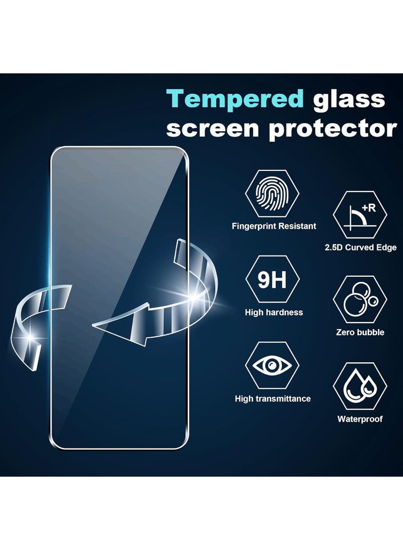 اووكاي [1+2] جراب Xiaomi Poco X7 Pro 5G مع واقي شاشة (قطعتين)، ممتص صدمات رفيع من مادة TPU بحافة ناعمة مع زوايا معززة غطاء واقٍ شفاف (شفاف) - Image 5