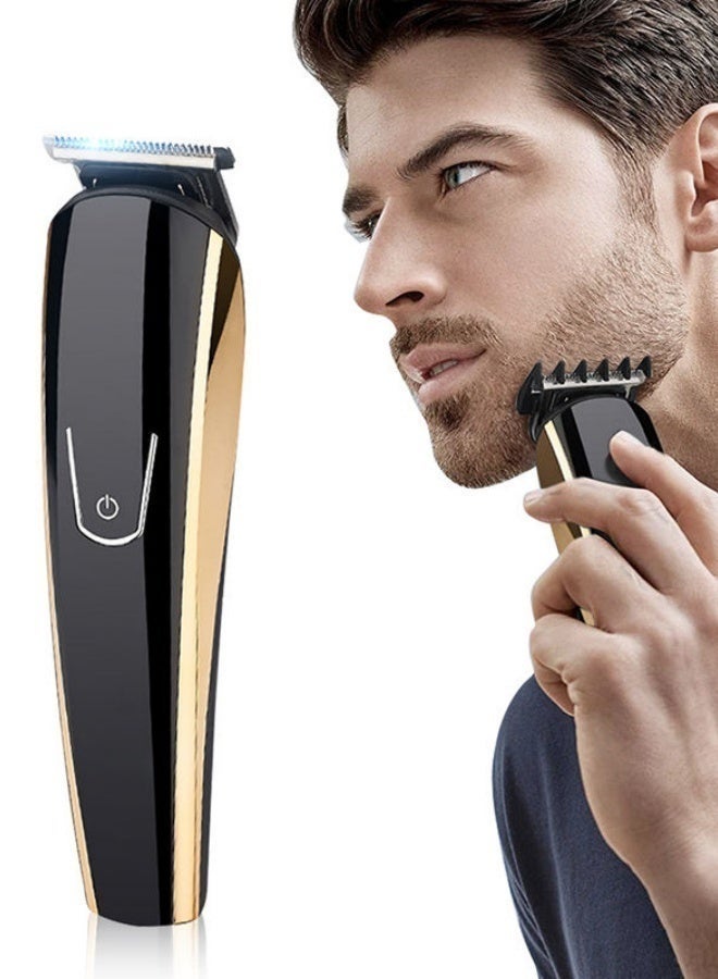 Men's Grooming Set Hair Clipper Electric Hair Trimmer Low Noise Replaceable Heads LED Display Hair Clipper - Image 2