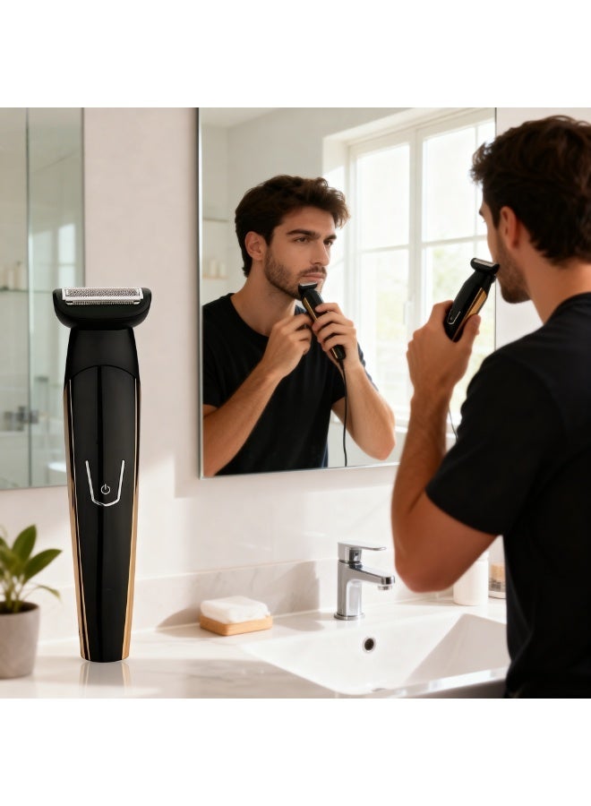 Men's Grooming Set Hair Clipper Electric Hair Trimmer Low Noise Replaceable Heads LED Display Hair Clipper - Image 3