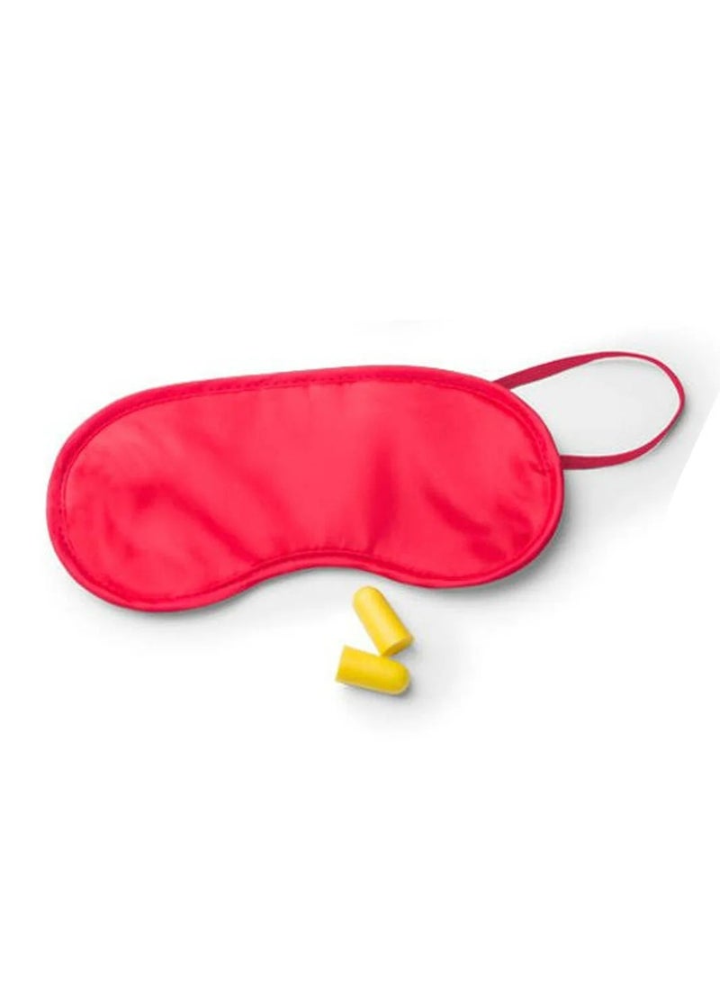 ITALO Eye Mask and Ear Plug Set, Red  - Image 2