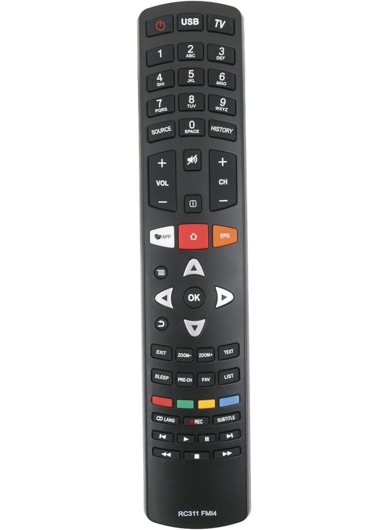 New Replacement Remote Control, Remote Control Fit, Universal Remote Control Compatible with TCL TV TCL TV Raylan ACONATIC 55D1800 5500 55D2400 55S6600 MS88T2 6500 - Image 1
