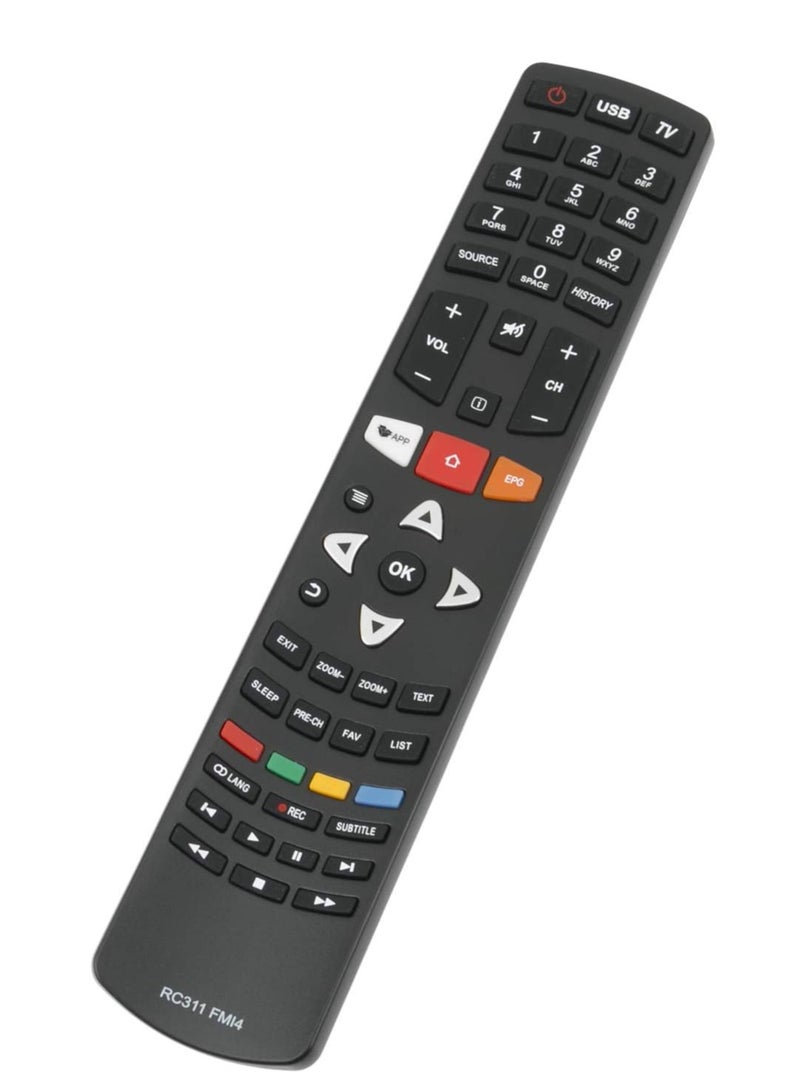New Replacement Remote Control, Remote Control Fit, Universal Remote Control Compatible with TCL TV TCL TV Raylan ACONATIC 55D1800 5500 55D2400 55S6600 MS88T2 6500 - Image 2