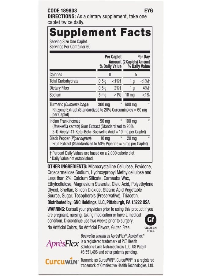 GNC GNC Triflex Turmeric Formula Nutritional Supplement  - Image 2