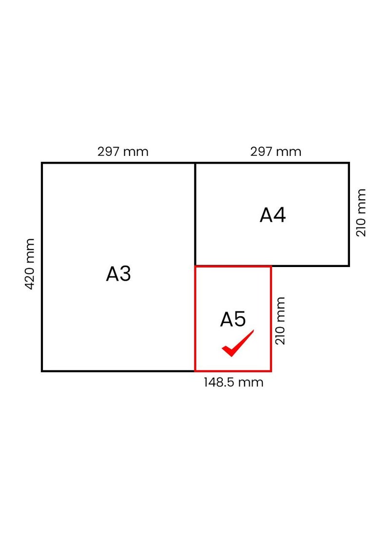JK Copier A5 Paper 500 Sheets 80 GSM for Printing Copying Writing  - Image 3
