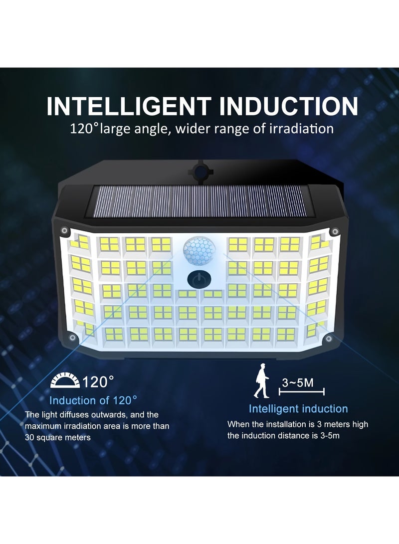 AROAQ 176LED Smart Wall Solar Light with Motion Sensor for Outdoor Garden 3 Modes Street Lamp for Yard Path Wall Lamp Garage Garden - Image 3