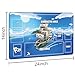 Extalas Playmat for One Piece Card Game 24x14 Inches with NonSlip Rubber Zones Design a Professional Storage Bag Included Plus a LimitedTime Gift of a Set of 20 Damage Counters Sky Ship - Image 4