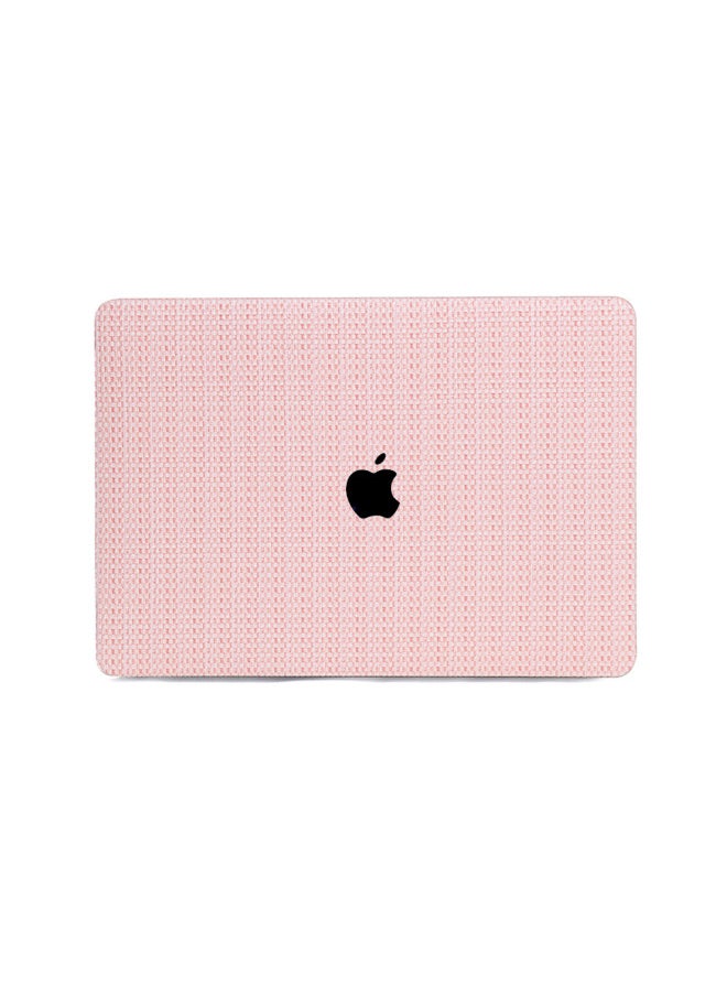 ينطبق على غطاء حماية الكمبيوتر المحمول Apple MacBook Pro غطاء حماية الكمبيوتر من الجلد الصناعي غير اللامع بنمط قش M3 - اللون: K1611 حصيرة قش - رقم 4 ألوان - الطراز المطبق: (طائرة) 13.3 Pro (A1278)