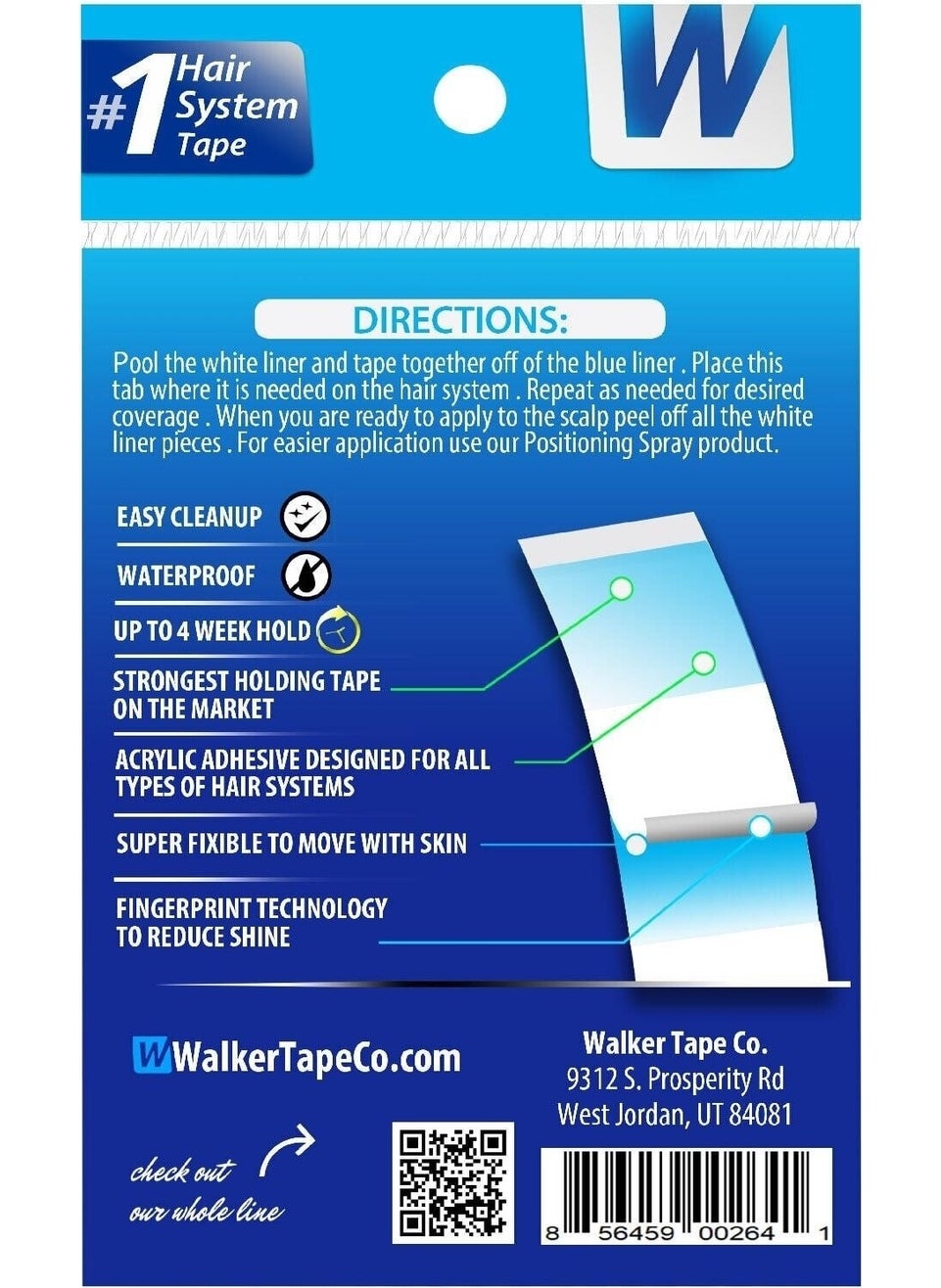 Walker Tape - Ultra Hold Mini's Prosthetic Headband 3/4″ x 3″ (1.90 x 7.62 cm) - Image 1