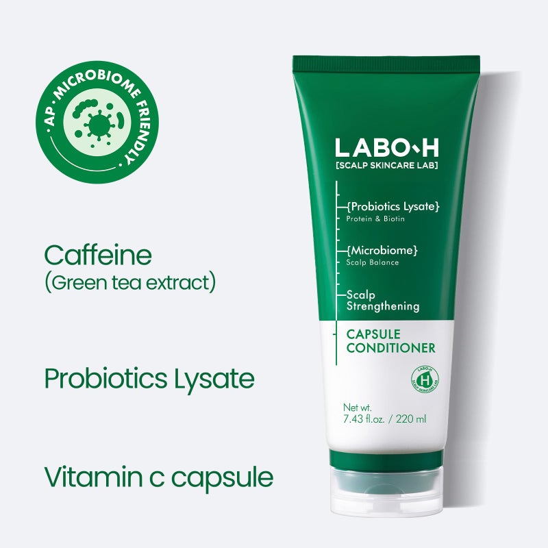 LABO-H LABO.H Scalp Strengthening Capsule Conditioner for Hair Growth & Anti-Loss | Vegan Treatment with Vitamin C, Biotin, Caffeine and Rosemary Oil, Instant Softening & Nourishing, Korean, 7.43 Fl. oz. - Image 3
