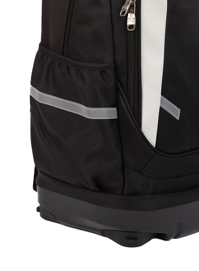 بريما حقيبة مدرسية بحجم 20 إنش | حقيبة أنيقة للمدارس مع 4 عجلات قابلة للإزالة ومقلمة مرفقة ومساحة داخلية منظمة ومقاس مثالي للكتب بلون أسود عملي ومتين - Image 3