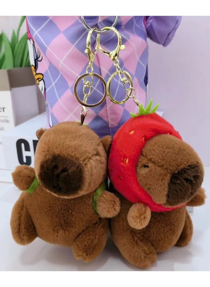 2-Piece, Capybara Key Rings, Key Chains for Bags Luggages and Car Keys
