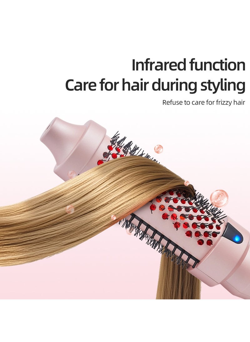 عام مشط تجعيد بالأشعة تحت الحمراء - مشط تسريح ثنائي الوظيفة (تجعيد وتنعيم)، خاص لتكثيف الشعر القصير، فرشة تجعيد منزلية، أيونات سالبة للعناية بالشعر، تصميم مقاوم للحرارة، درجة حرارة قابلة للتعديل - Image 5