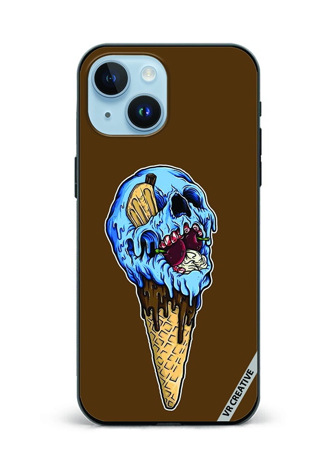 VR CREATIVE Protective Case Cover For Apple iPhone 15 Plus Ice Cream Design Multicolour - Image 1