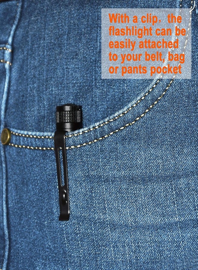 Beieverluck 10 Pack Small Mini Flashlights, Pocket Flashlight Penlight with Clip, Tactical Pen Light for Camping Outdoor Emergency Inspection Fathers Gifts for Dad Husband - Image 4