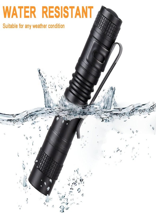 Beieverluck 10 Pack Small Mini Flashlights, Pocket Flashlight Penlight with Clip, Tactical Pen Light for Camping Outdoor Emergency Inspection Fathers Gifts for Dad Husband - Image 5