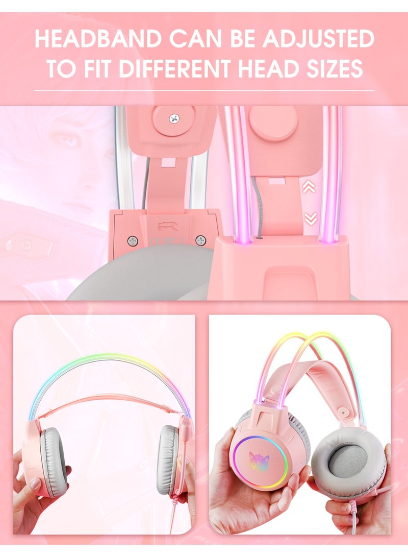 أونيكوما سماعة رأس سلكية للألعاب X15 Pro مع ميكروفون وإضاءة LED - Image 5