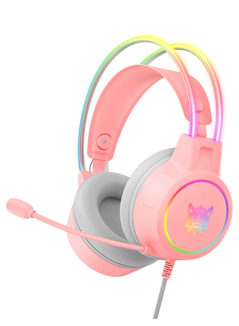 أونيكوما سماعة رأس سلكية للألعاب X15 Pro مع ميكروفون وإضاءة LED - Image 1