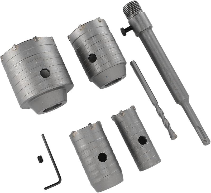 طقم منشار ثقب الخرسانة 30 مم 40 مم 50 مم 65 مم مجموعة مثقاب للطوب والحجر والجدار والبلاط - Image 4