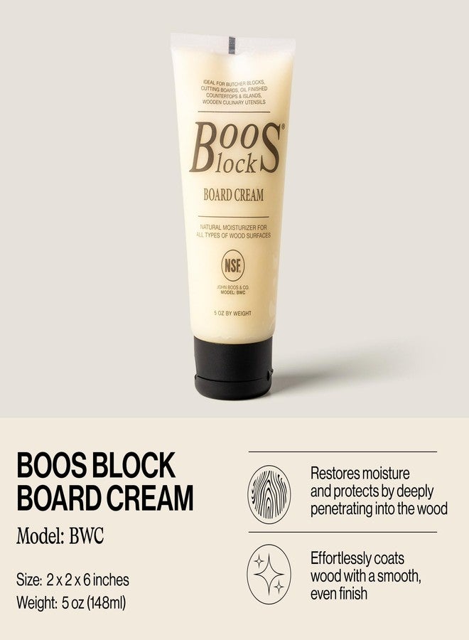 John Boos Block All-Natural Board Cream for Butcher Blocks and Cutting Boards, 5 oz - Wood Conditioner & Sealer for Maintenance and Protection, Safe Formula with Beeswax & Mineral Oil - Image 2