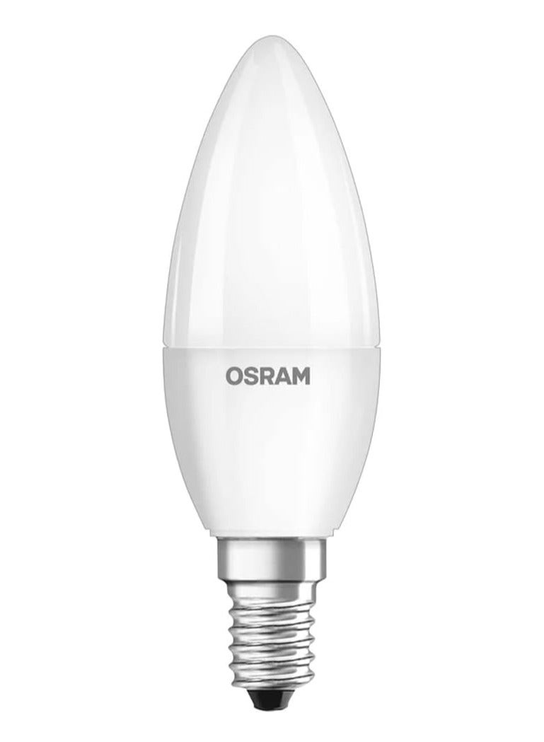 Osram OSRAM LED Base Classic B/LED-lamp in candle shape with E14-base/not dimmable/replacement for 40 Watt/Matt/warm white - 2700 Kelvin, OS-LED-CLB-4.9W-WW-FS (4-PACK)  - Image 2