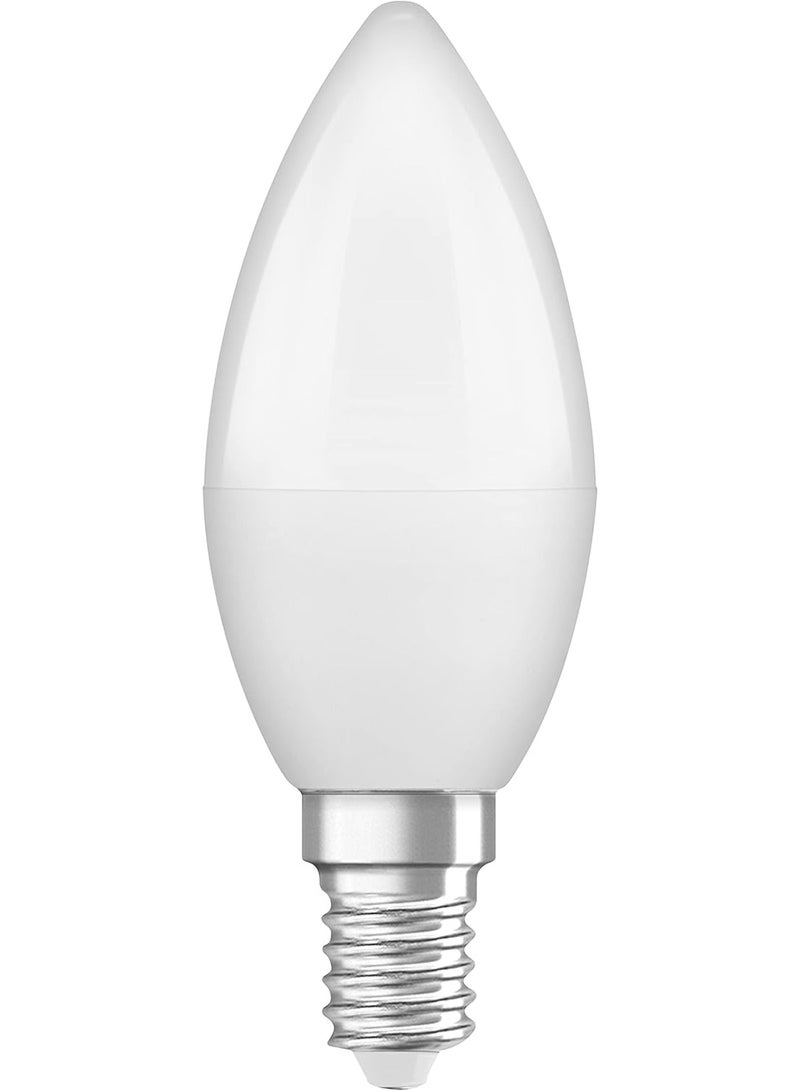 Osram OSRAM LED Base Classic B/LED-lamp in candle shape with E14-base/not dimmable/replacement for 40 Watt/Matt/warm white - 2700 Kelvin, OS-LED-CLB-4.9W-WW-FS (4-PACK)  - Image 4